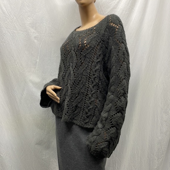 Allen B. Women's Gray Knit Pullover Sweater - Picture 5 of 6